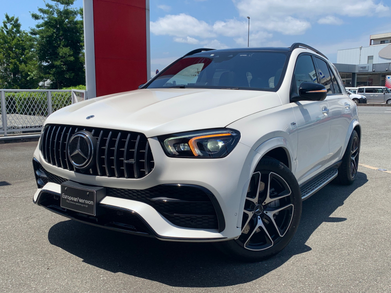 メルセデスベンツ GLE メルセデスAMG　GLE53　4マチック＋　ディーラー車　ブラックナッパレザー3列シート7人乗り　レザーエクスクルーシブパッケージ　パノラマサンルーフ　エアサス　純正21AW　有償保証制度あり