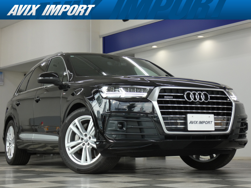 アウディ Q7 45TFSI S-line＆7ｼｰﾀｰPKG ﾊﾟﾉﾗﾏｻﾝﾙｰﾌ 黒革 ｼｰﾄﾋｰﾀｰ 4ｿﾞｰﾝAC MMIﾅﾋﾞBOSEｻｳﾝﾄﾞ 全周ｶﾒﾗ＆ﾊﾟｰｷﾝｸﾞｴｲﾄﾞ ACC＆Audiﾌﾟﾚｾﾝｽ ﾏﾄﾘｸｽLED ﾊﾞｰﾁｬﾙCP 電動Rｹﾞｰﾄ ｴｱｻｽ 専用20ｲﾝﾁAW 禁煙車