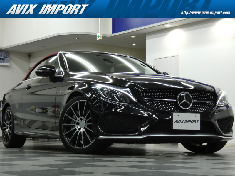 AMG Cクラス C43 4MATIC Cabriolet V6ﾂｲﾝﾀｰﾎﾞ 右H正規D車 赤幌 赤革 ｼｰﾄﾋｰﾀｰ 純正HDDﾅﾋﾞ地ﾃﾞｼﾞ Burmesterｻｳﾝﾄﾞ Bｶﾒﾗ＆PTS HUD＆ﾚｰﾀﾞｰｾｰﾌﾃｨPKG 純正19ｲﾝﾁAW 禁煙 1ｵｰﾅｰ