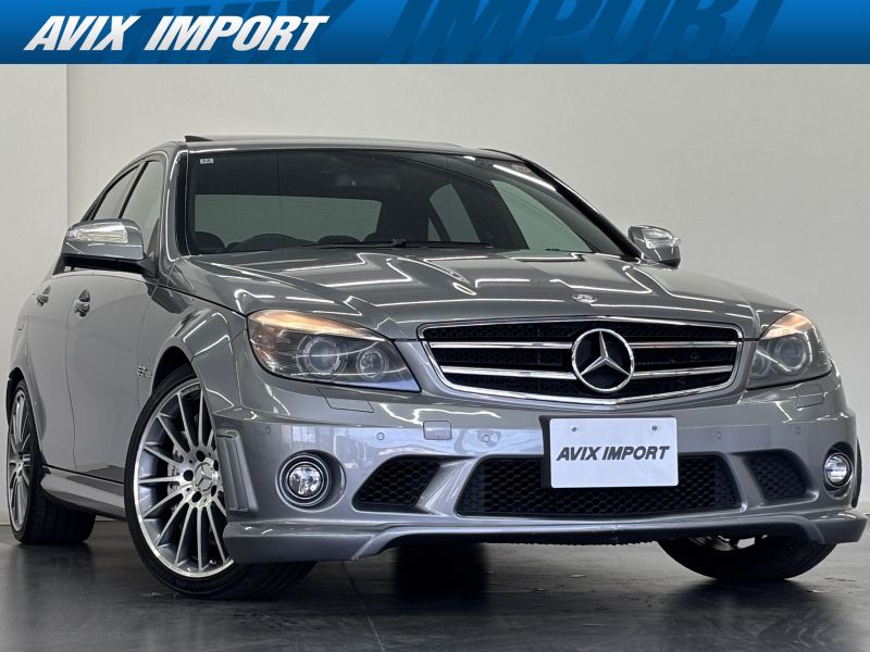 AMG Cクラス C63 AMG ﾊﾟﾌｫｰﾏﾝｽPKG V8 右H正規D車 ｶﾞﾗｽSR 黒革 ｼｰﾄﾋｰﾀｰ 純正HDDﾅﾋﾞ Bｶﾒﾗ＆PTS ﾊﾞｲｷｾﾉﾝHL 専用19ｲﾝﾁAW 禁煙