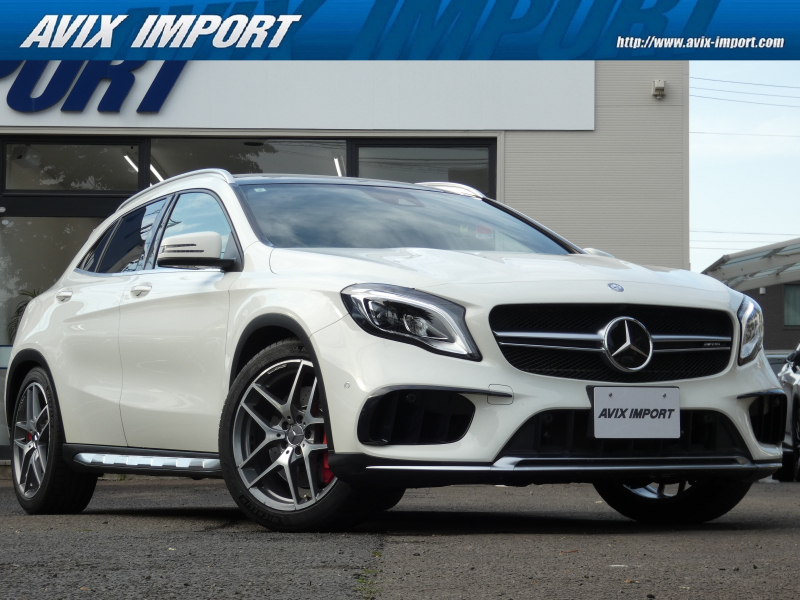 AMG GLA GLA45 4MATIC 後期型 ﾊﾟﾉﾗﾐｯｸR 黒革 ｼｰﾄﾋｰﾀｰ 純正ﾅﾋﾞ 地ﾃﾞｼﾞ＆CarPlay Bｶﾒﾗ＆PTS ﾚｰﾀﾞｰｾｰﾌﾃｨPKG ｷｰﾚｽｺﾞｰ 赤ｷｬﾘﾊﾟｰ 純正19ｲﾝﾁAW