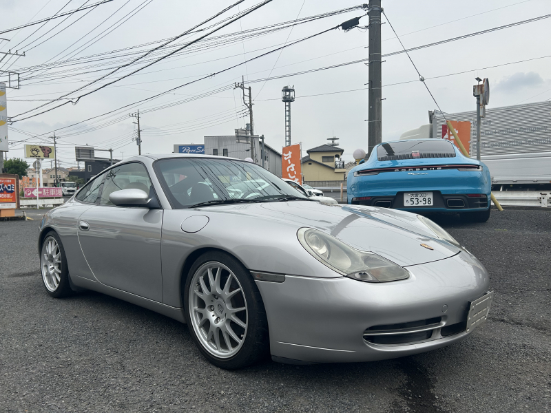ポルシェ 911(Type996) カレラ　左H　6MT　レザーシート　KONIショック、H＆Rサス　社外ナビ  社外アルミ