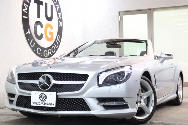 メルセデスベンツ SLクラス SL350 AMGｽﾎﾟｰﾂ&ﾚｰﾀﾞｰｾｰﾌﾃｨPKG　ｷｰﾚｽｺﾞｰ 黒本革 ｼｰﾄﾋｰﾀｰ ｴｱｽｶｰﾌ HDDﾅﾋﾞTV BT音楽 ﾊﾞｯｸｶﾒﾗ PTS ｷｾﾉﾝ AMGｴｱﾛ&19AW ABCｻｽ 自動ﾄﾗﾝｸ 7AT　2年保証