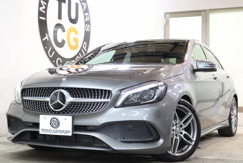 メルセデスベンツ Aクラス A180 ｽﾎﾟｰﾂ AMGﾚｻﾞｰｴｸｽｸﾙｰｼﾌﾞ&ﾚｰﾀﾞｰｾｰﾌﾃｨPKG　後期 ｷｰﾚｽｺﾞｰ 黒本革 ﾊﾟﾉﾗﾏSR HDDﾅﾋﾞTV ｽﾏﾎ連携 harkan/kardon ﾊﾞｯｸｶﾒﾗ PTS LEDﾗｲﾄ AMGｴｱﾛ&18AW 7AT　2年保証