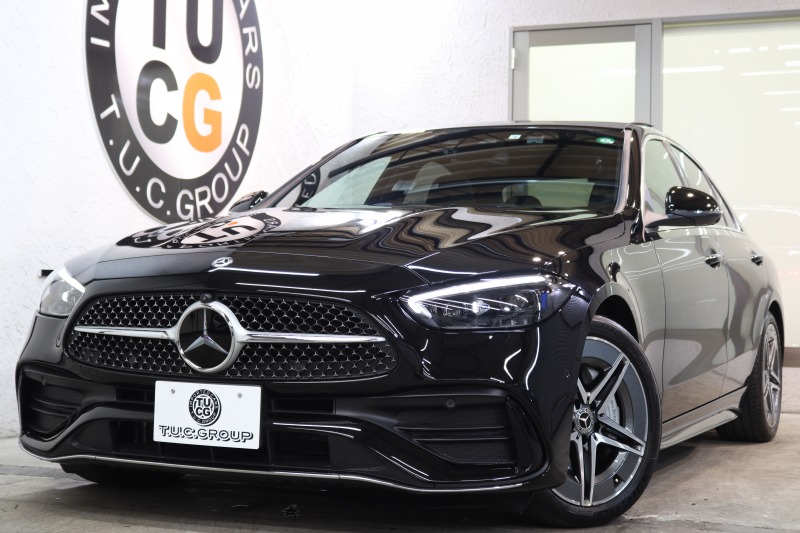 メルセデスベンツ Cクラス C200 4MATIC  AVG AMGﾗｲﾝ ﾚｻﾞｰｴｸｽｸﾙｰｼﾌﾞ&ﾍﾞｰｼｯｸ&ﾚｰﾀﾞｰｾｰﾌﾃｨPKG　ISG搭載 MEｺﾈｸﾄ ｷｰﾚｽｺﾞｰ 黒本革 ｼｰﾄﾋｰﾀｰ ﾊﾟﾉﾗﾏSR  ﾍｯﾄﾞｱｯﾌﾟD MBUX/ARﾅﾋﾞTV ｽﾏﾎ連携 360ｶﾒﾗ PTS DIGITALﾗｲﾄ 自動ﾄﾗﾝｸ ﾜｲﾔﾚｽ充電  ﾘｱｱｸｽﾙｽﾃｱ 9AT　2年保証付