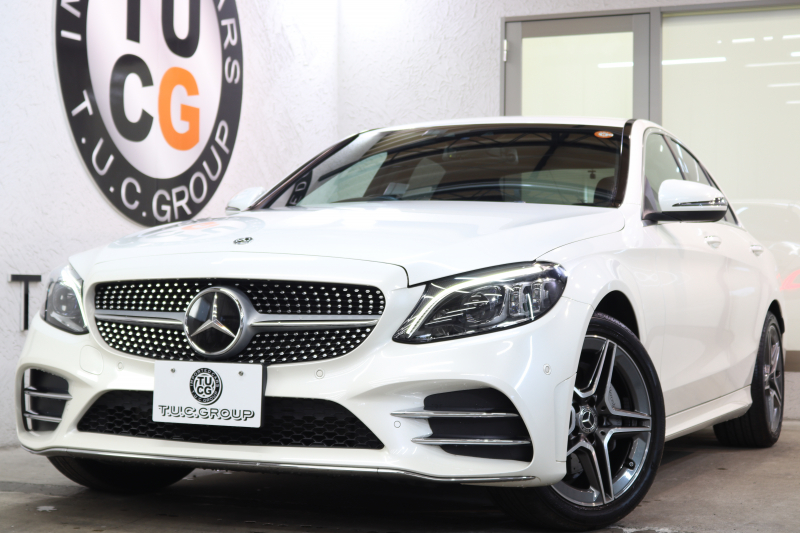 メルセデスベンツ Cクラス C200 4MATIC AVG AMGﾗｲﾝ ﾚｰﾀﾞｰｾｰﾌﾃｨPKG　BSG搭載 後期 ｷｰﾚｽｺﾞｰ 黒革 HDDﾅﾋﾞTV ｽﾏﾎ連携 ﾊﾞｯｸｶﾒﾗ PTS LEDﾗｲﾄ AMGｴｱﾛ&18AW ﾀﾞｲﾅﾐｯｸS ｴｱｻｽ 9AT　2年保証