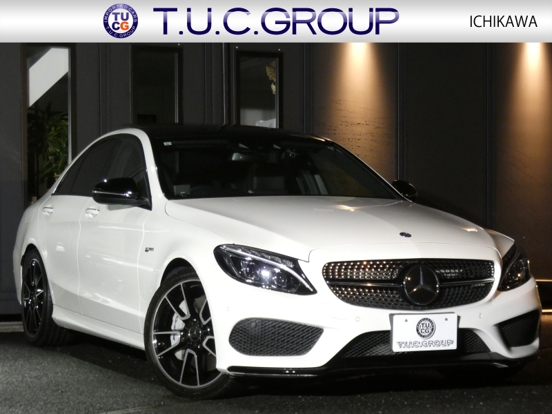 AMG Cクラス C43 4MATIC ｴｸｽｸﾙｰｼﾌﾞ&ﾚｰﾀﾞｰｾｰﾌﾃｨPKG　9速AT AMGｴｱﾛ&19ｲﾝﾁｱﾙﾐ 黒本革 ﾊﾟﾉﾗﾏｻﾝﾙｰﾌ HDDﾅﾋﾞ 地ﾃﾞｼﾞ ﾊﾞｯｸｶﾒﾗ Burmester ｴｱﾊﾞﾗﾝｽPKG/ﾊﾟﾌｭｰﾑｱﾄﾏｲｻﾞｰ ﾄﾞﾗﾚｺ LEDﾍｯﾄﾞﾗｲﾄ/ｵｰﾄHB　2年保証付