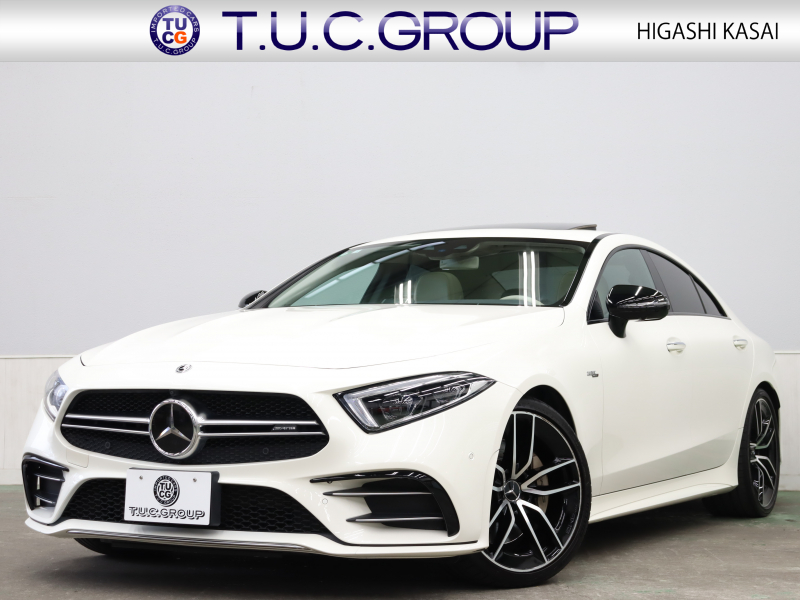 AMG CLSクラス CLS53 4MATIC+ ﾚｰﾀﾞｰSP ISG搭載　左H Pｽﾀ ﾍﾞｰｼﾞｭ革 ﾍﾞﾝﾁﾚｰﾀｰ ﾀﾞｲﾅﾐｯｸｼｰﾄ ｻﾝﾙｰﾌ 純正ﾅﾋﾞTV 360ｶﾒﾗ ﾌﾞﾙﾒｽﾀｰ HUD ﾏﾙﾁﾋﾞｰﾑLEDﾗｲﾄ AMGｴｸﾞｿﾞｰｽﾄｼｽﾃﾑ 専用ｴｱﾛ&20AW　2年保証付