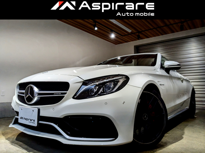 AMG Cクラス C63Sカブリオレ　レッド×ブラックレザーシート　レッド幌　AMGパフォーマンスエグゾースト　AMG鍛造19インチアルミホイール　Burmesterサウンド　シートヒーター　エアスカーフ