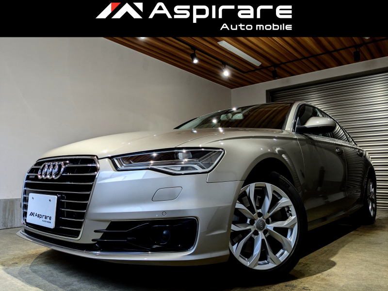 アウディ A6 2.0 TFSI クワトロ　アシスタンスパッケージ　マトリクスLED　BOSEサウンドシステム　アクティブクルーズコントロール　サイドアシスト　ブラウンレザーシート　シートヒーター　メモリー付きパワーシート