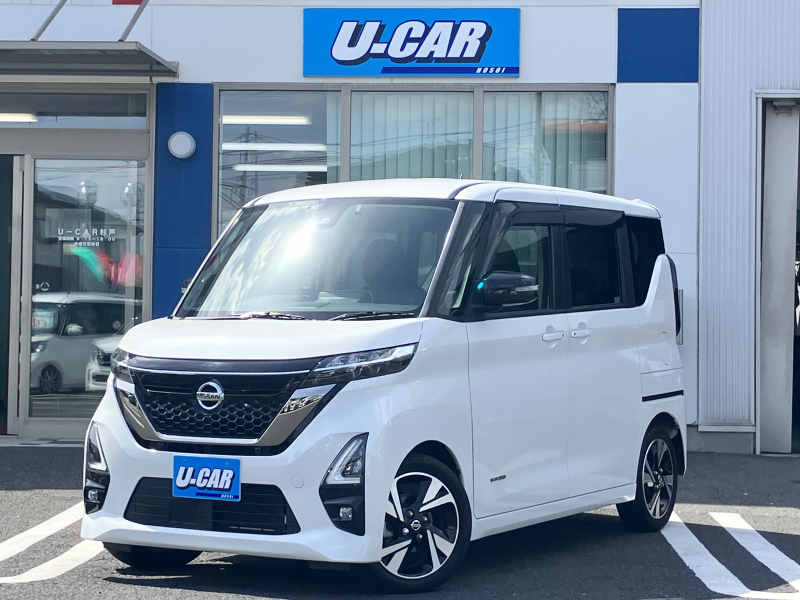 日産 ルークス ハイウェイスターGターボ　アーバンクロム　ナビ・アラビュー・パワスラ・ドラレコ・ETC・エマブレ・LED・禁煙車