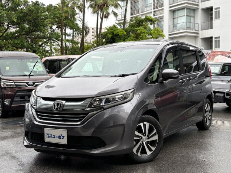 ホンダ フリード＋ ハイブリッドEX　OP10年保証対象車　ホンダセンシング　両側パワースライドドア　純正ナビ　ハーフレザーシート