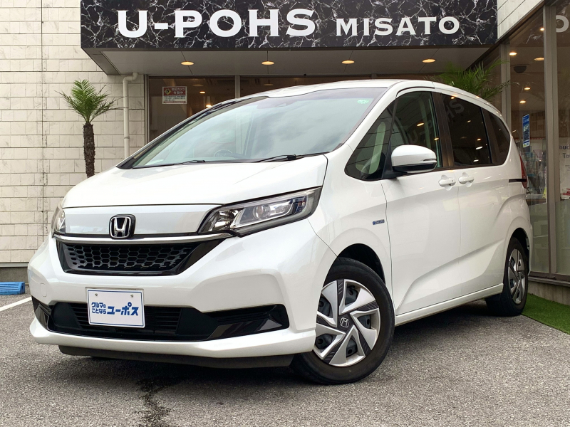 ホンダ フリード ハイブリッドGホンダセンシング　OP10年保証対象車　後期モデル　両側パワースライドドア　ドライブレコーダー　ETC車載器　フルセグTV　純正ナビ　レーダークルーズコントロール　LEDライト　オートライト　シートヒーター