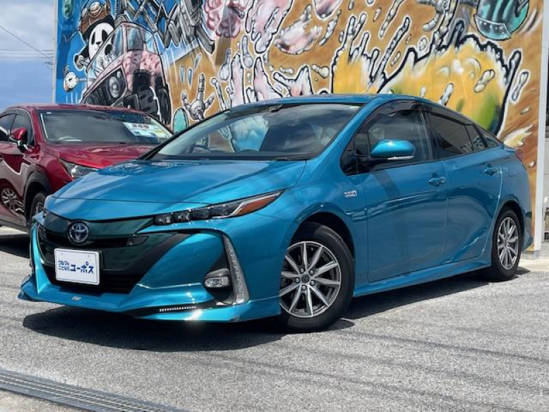 トヨタ プリウス PHV　A　OP5年保証対象車　純正11インチナビ（Bluetooth／フルセグ）クルーズコントロール　シートヒーター　ハンドルヒーター　バックカメラ　ドライブレコーダー　クリアランスソナー　TRDエアロ　ETC