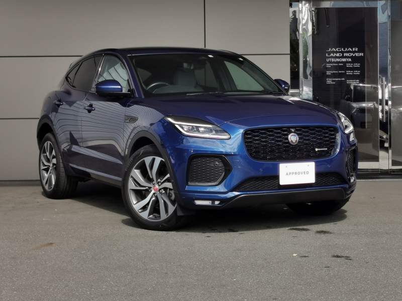 ジャガー E-PACE 1オーナ 禁煙車 ガラスルーフ 電子ミラー 空気清浄機 Meridian コンフィギュラブルキャビンライト コールドクライメートパック ステアリングヒーター