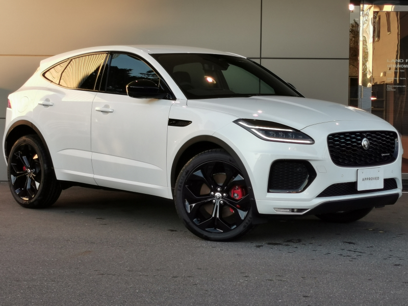 ジャガー E-PACE RダイナミックHSE2.0L D200 4WD 1オーナー 21インチA/W 全席シートヒーター メリディアン コールドクライメートパック ヘッドアップディスプレイ デジタルミラー レッドブレーキキャリパー アンビエントライト シートメモリ パワーテールゲート