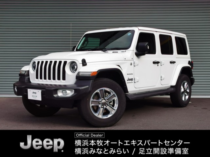 ジープ ラングラー アンリミテッド サハラ2.0L 4WDワンオーナー 黒革シート　純正ナビテレビ付き　ワンオーナー　フロント・リア・サイドカメラ搭載　シートヒーター　ステップ標準　アルパインスピーカー　認定中古車